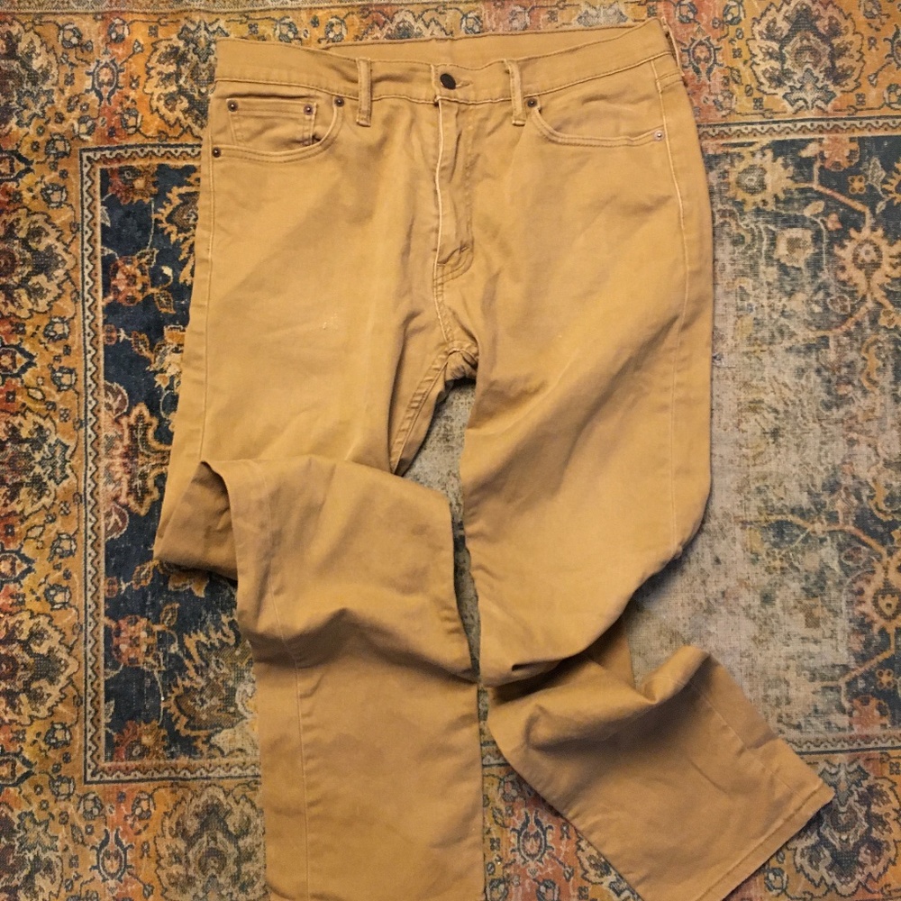 RARE Levi's Men's 513 Jeans in Goldenrod
